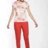 SIMCLAN TOP PRINT RED