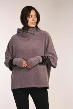 Simclan Wide Poncho Rosewood