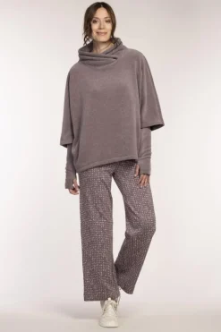 Simclan Wide Poncho Rosewood