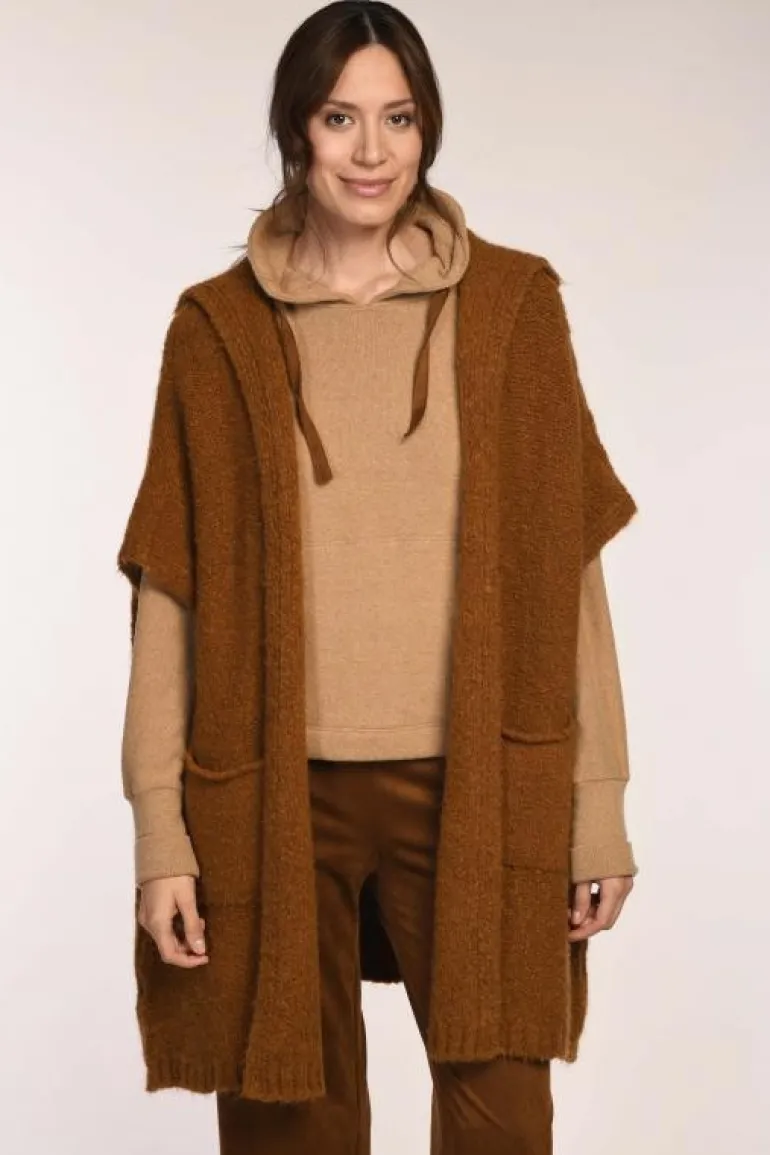 Simclan Wool Poncho Maroon