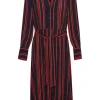SOAKED HALIMA STRIPEY SHIRT DRESS NIGHT SKY