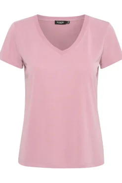 Soaked in Luxury Columbine V Neck Top Lilas