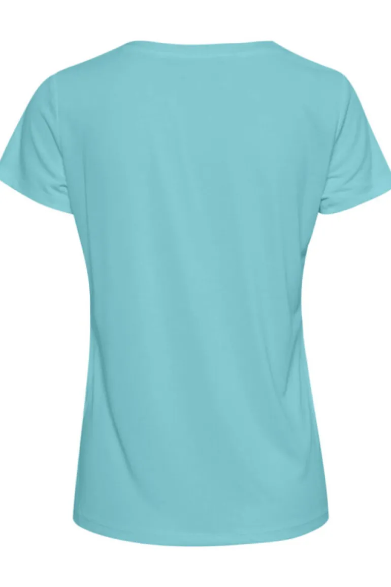 SOAKED IN LUXURY COLUMBINE V TEE ANGEL BLUE