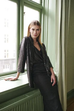 SOAKED IN LUXURY LALUNE SHIRLEY BLAZER BLACK