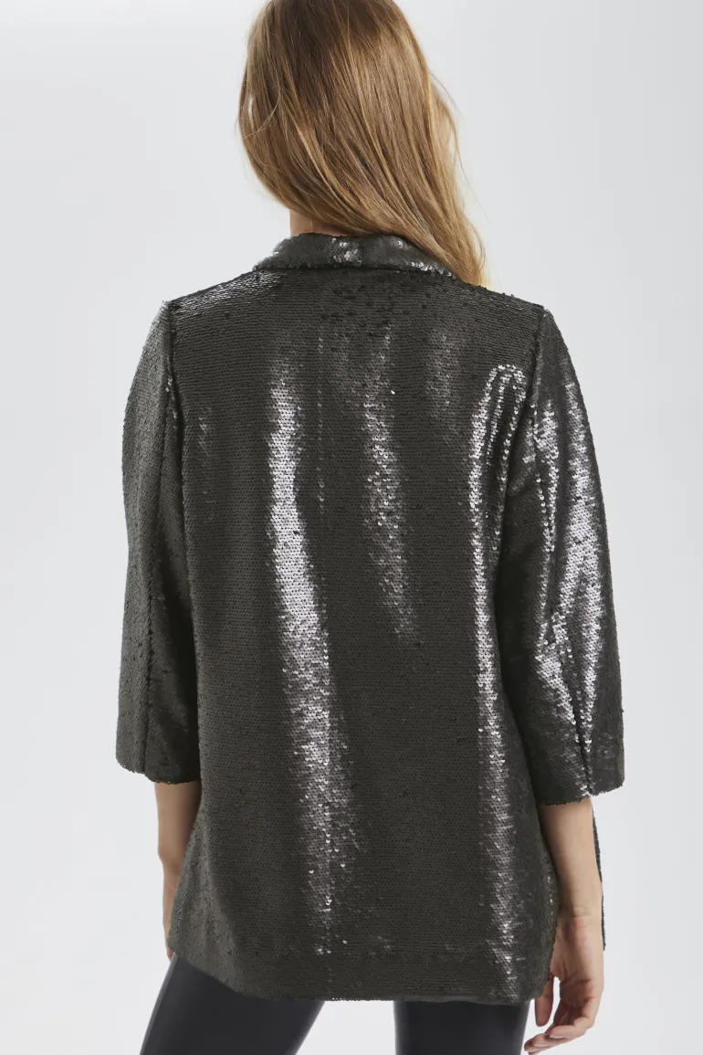 SOAKED IN LUXURY LALUNE SHIRLEY BLAZER BLACK