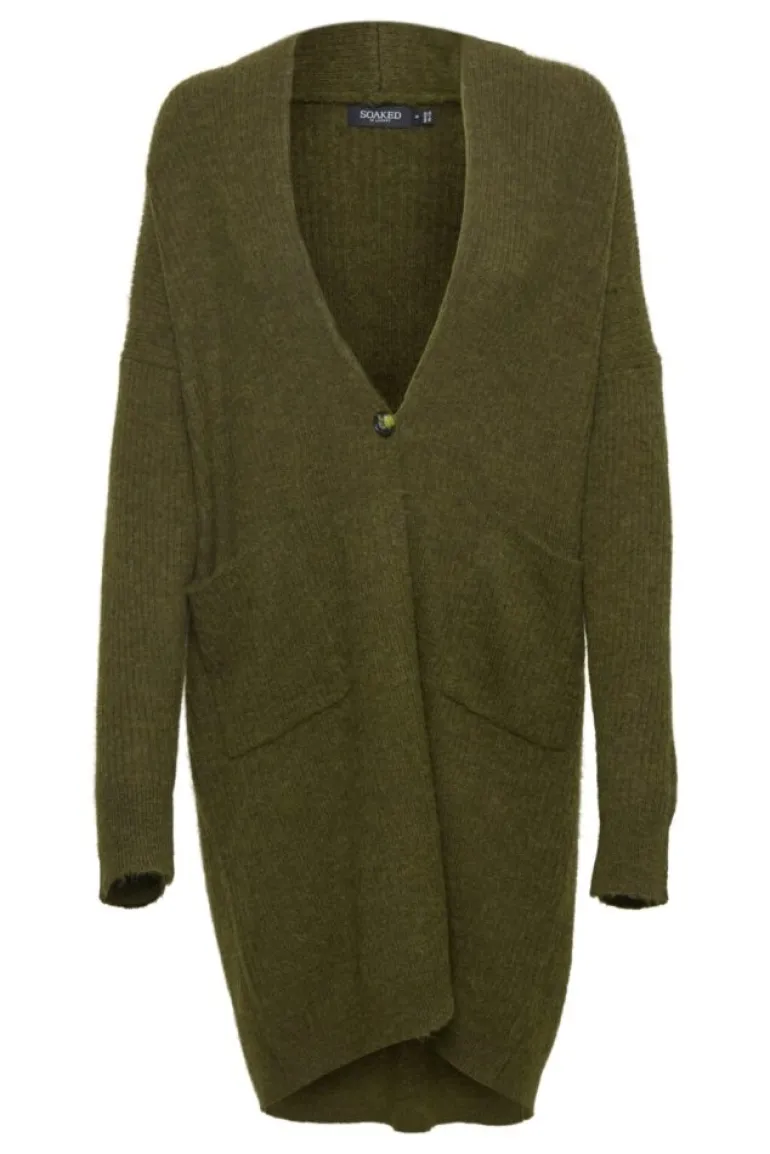 SOAKED IN LUXURY TUESDAY AMAYA CARDIGAN - BLACK OR OLIVE