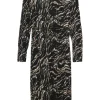 SOAKED IN LUXURY ZAYA DRESS ABSTRACT BLACK