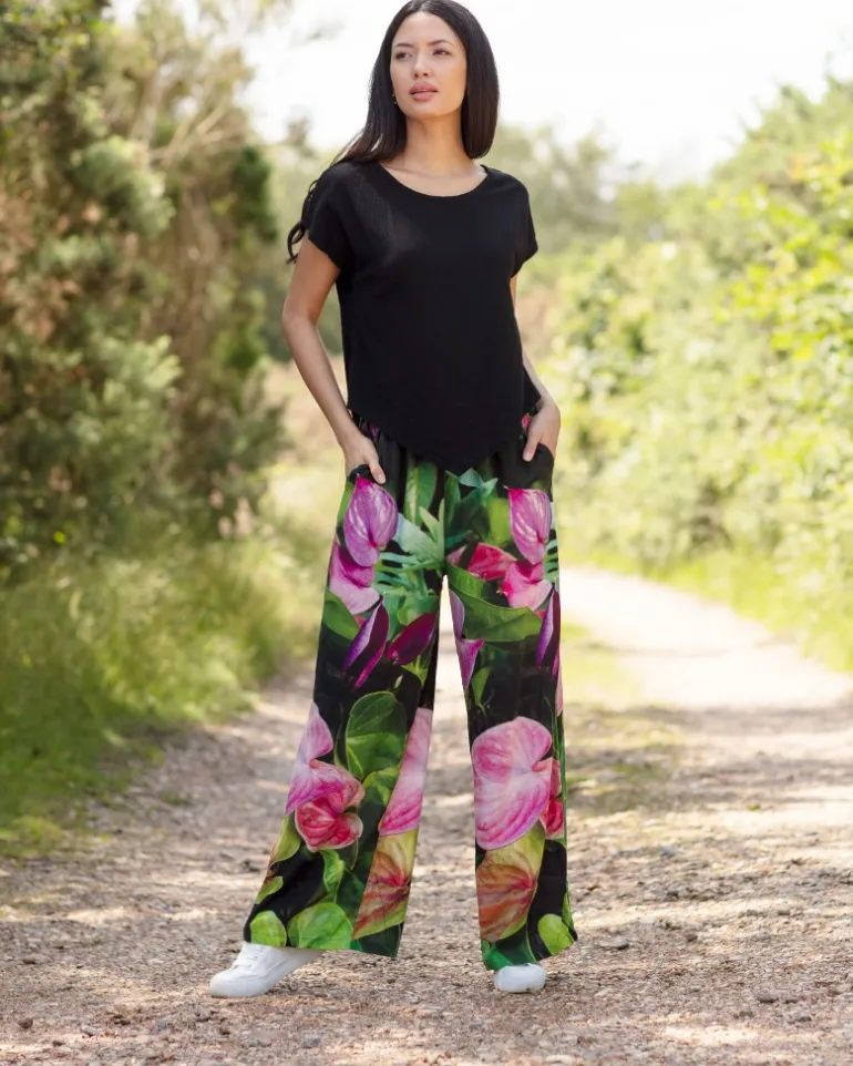 SUMMER DREAMS LINEN PALAZZO TROUSERS