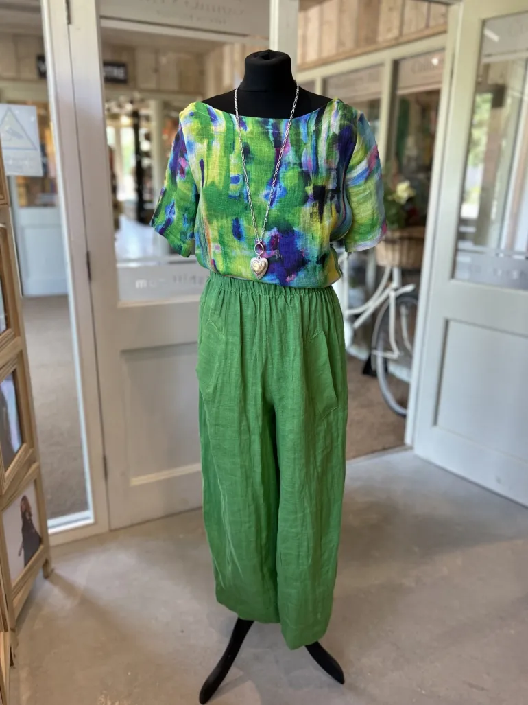 Thanny Linen Trousers Kiwi