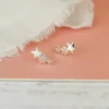 TRIPLE SILVER STAR STUDS