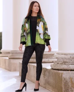 VELVET REVERSIBLE KIMONO - WATERLILY