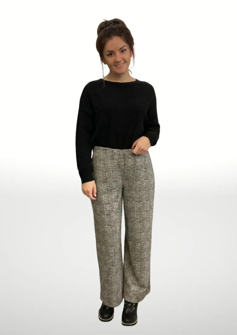 VETONO CHECKED CULOTTES