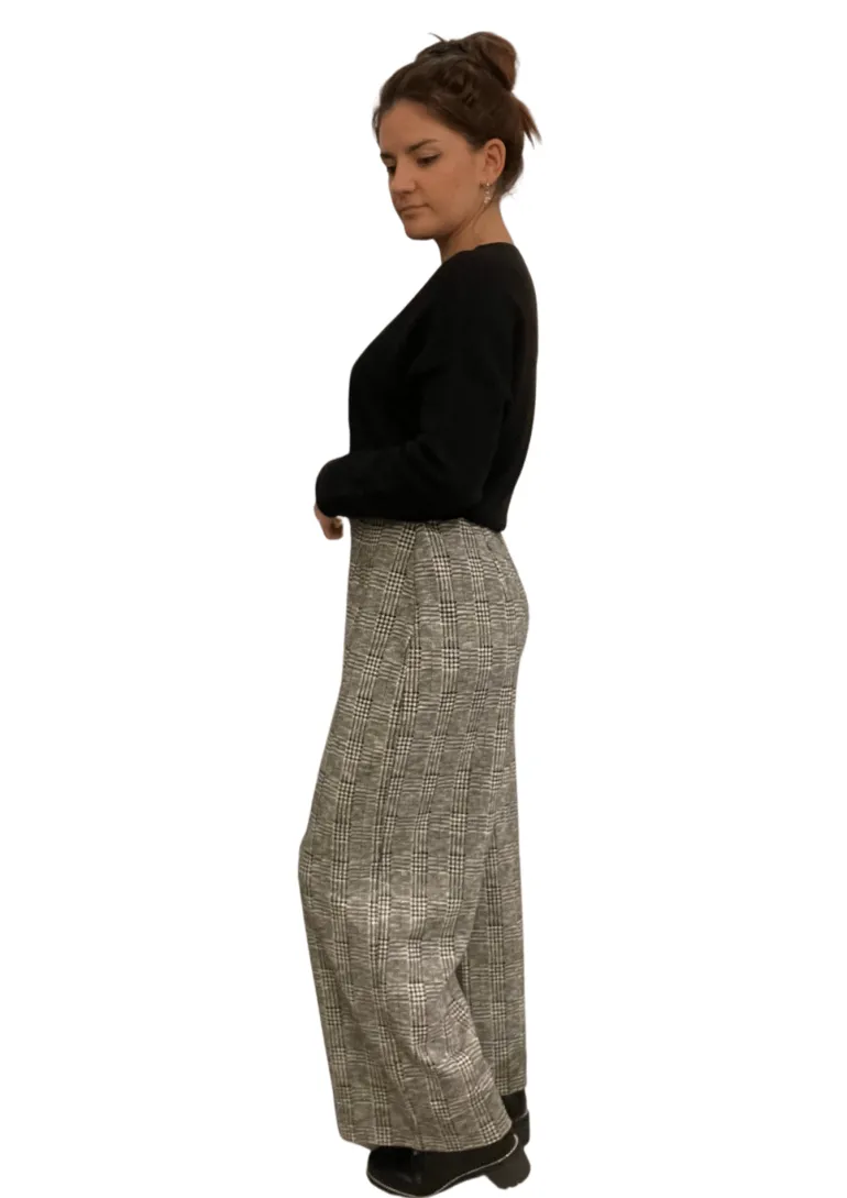 VETONO CHECKED CULOTTES