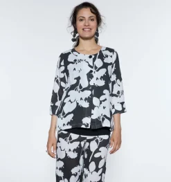 Vetono Print Jacket Black