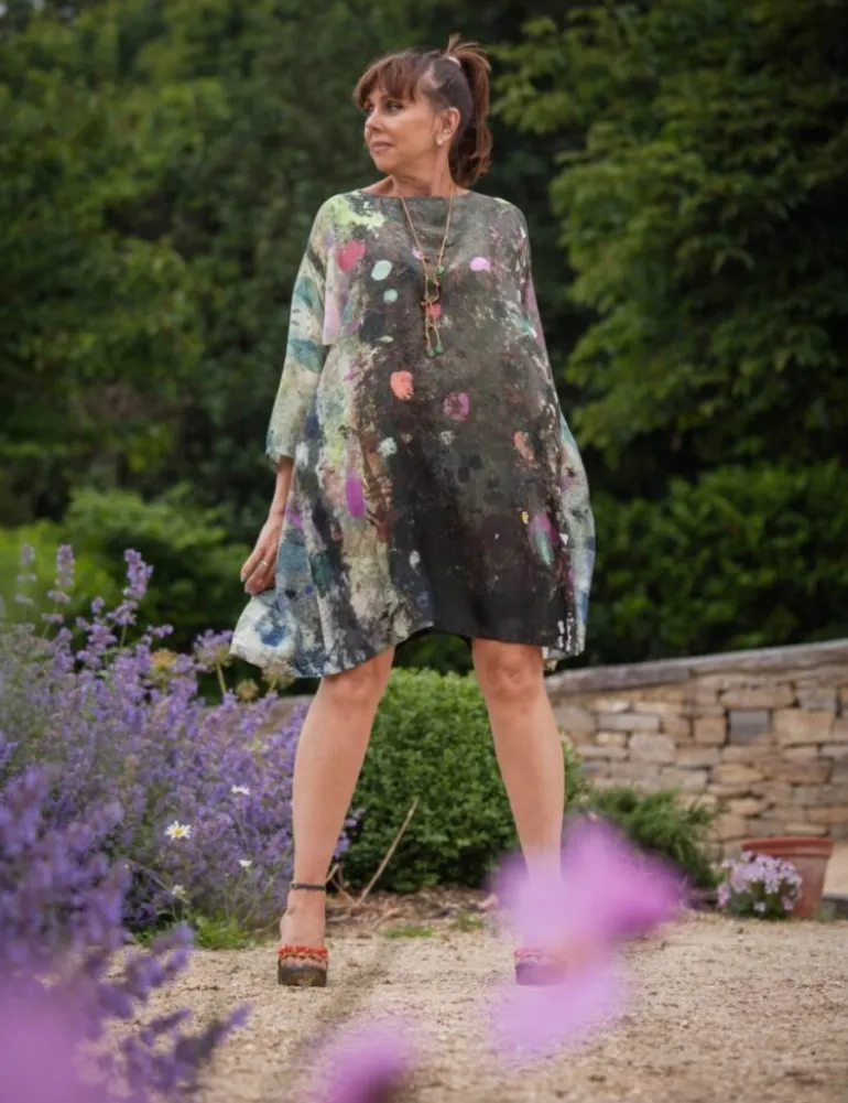 YAVI MRIDUL SILK DRESS