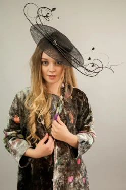YAVI SILK VELVET ANJALI COAT - 115CM