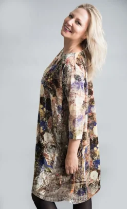 YAVI SILK VELVET DRESS CIRCLES